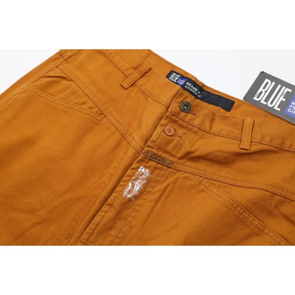 NOS Vintage 90s Marithe Francois Girbaud Mens 36x32 Baggy Loose Fit Jeans Orange - Picture 5 of 11